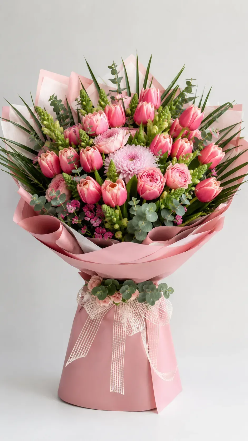 Pembe Lale Buketi